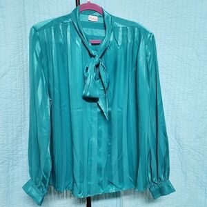 DALTON TEAL BLOUSE